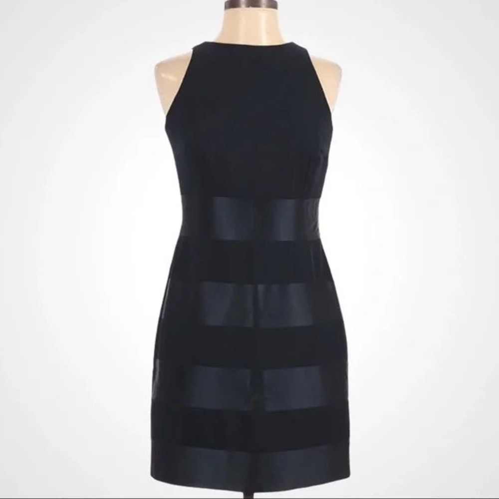 Laundry by‎ Shelli Segal Navy Sleeveless Sheath Dress 6P Petite